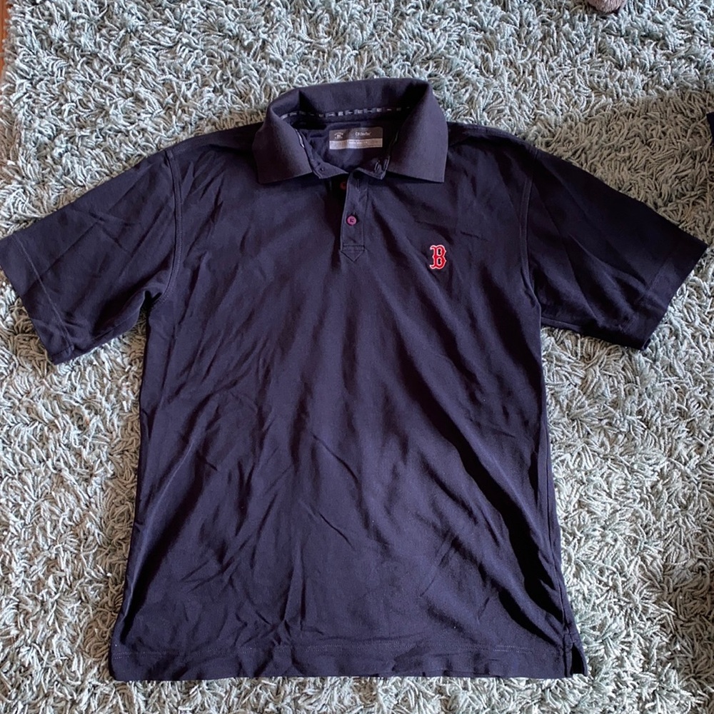 MENS BOSTON RED SOX CUTTER & BUCK POLO SIZE LARGE